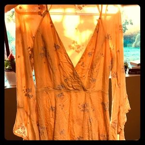 Free People bell sleeve dress